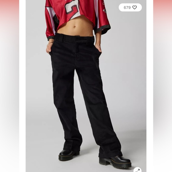 Dickies Halleyville Regular Fit Wide Leg Corduroy Pants - Picture 3 of 8